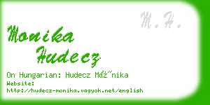 monika hudecz business card